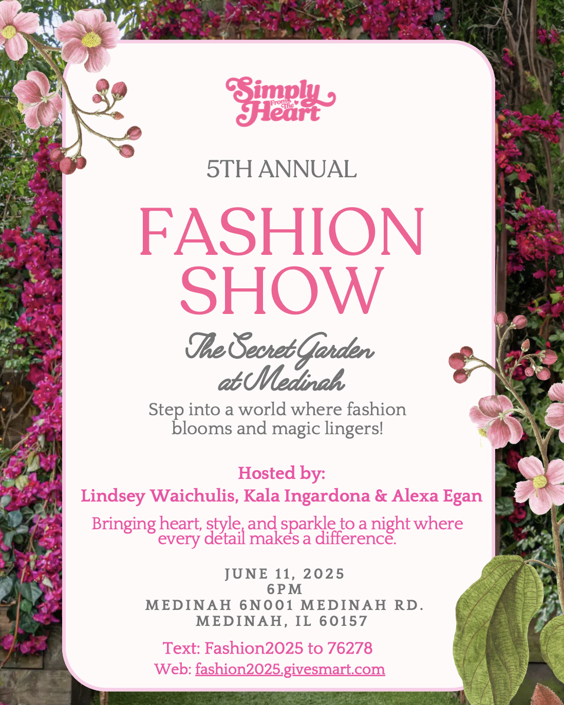 5th Annual Fashion Show — The Secret Garden at Medinah